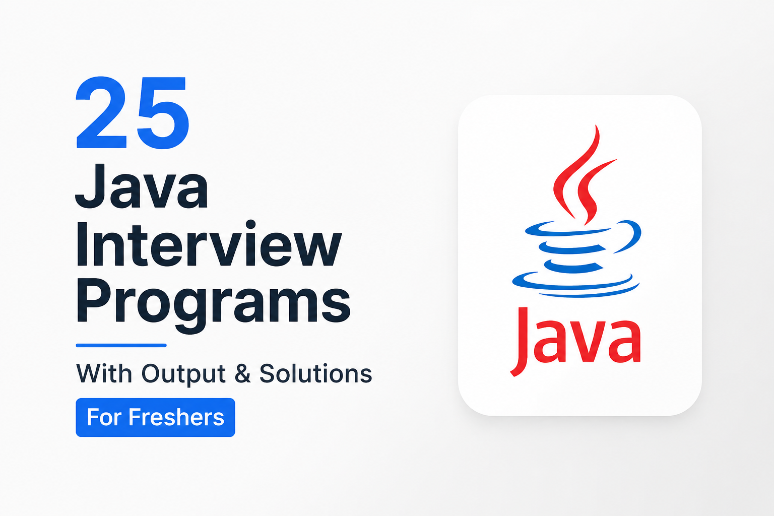 java interview programs with output